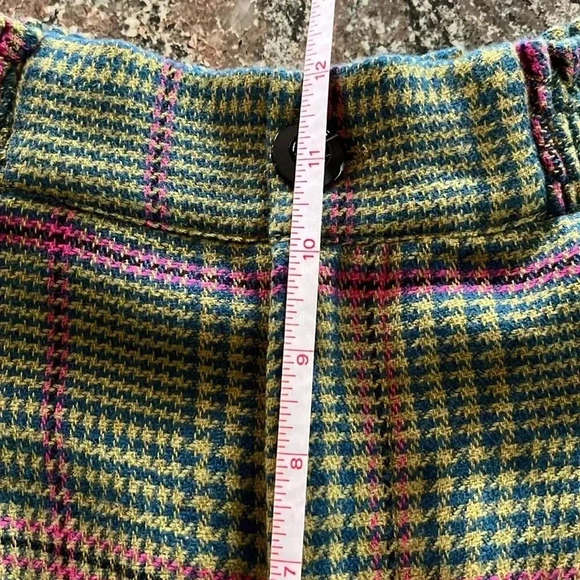 EUC Anthropologie Femme Plaid High Waist Librarian Academia Shorts Womens Size 4 - Picture 7 of 11